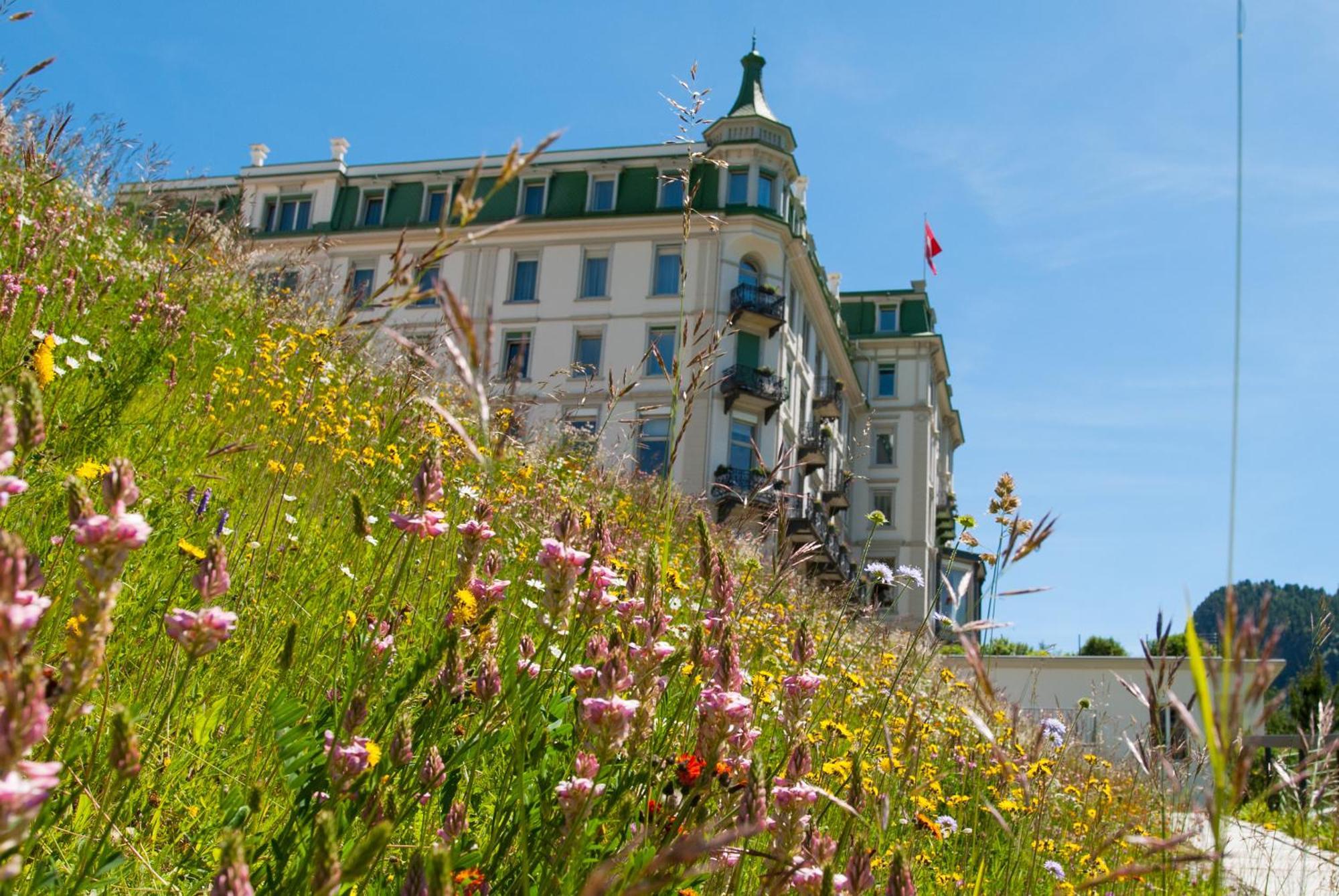 Grand Hotel Kronenhof Pontresina Esterno foto