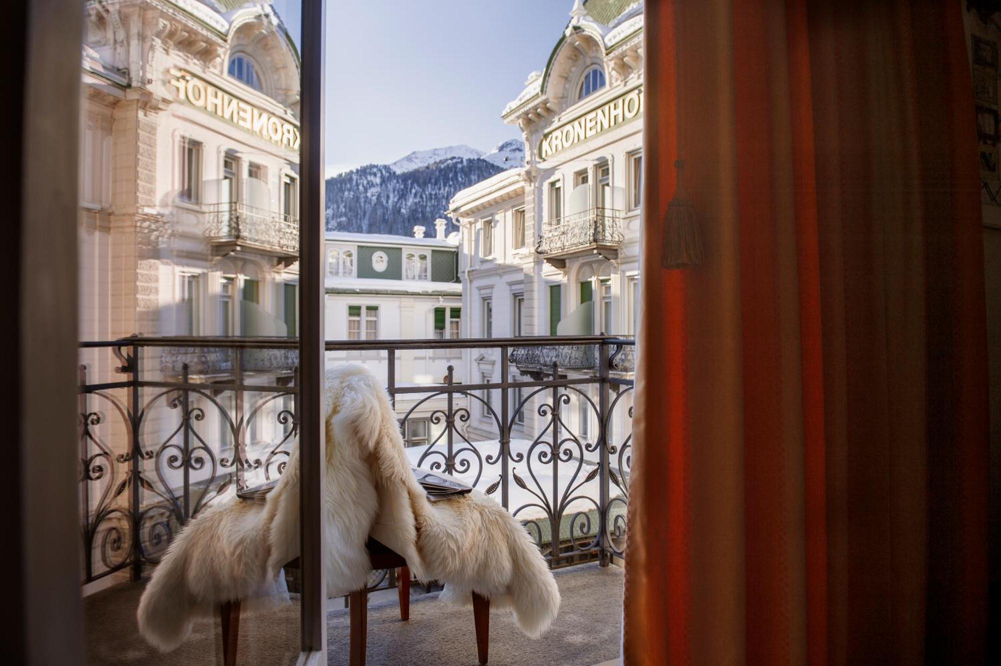 Grand Hotel Kronenhof Pontresina Esterno foto