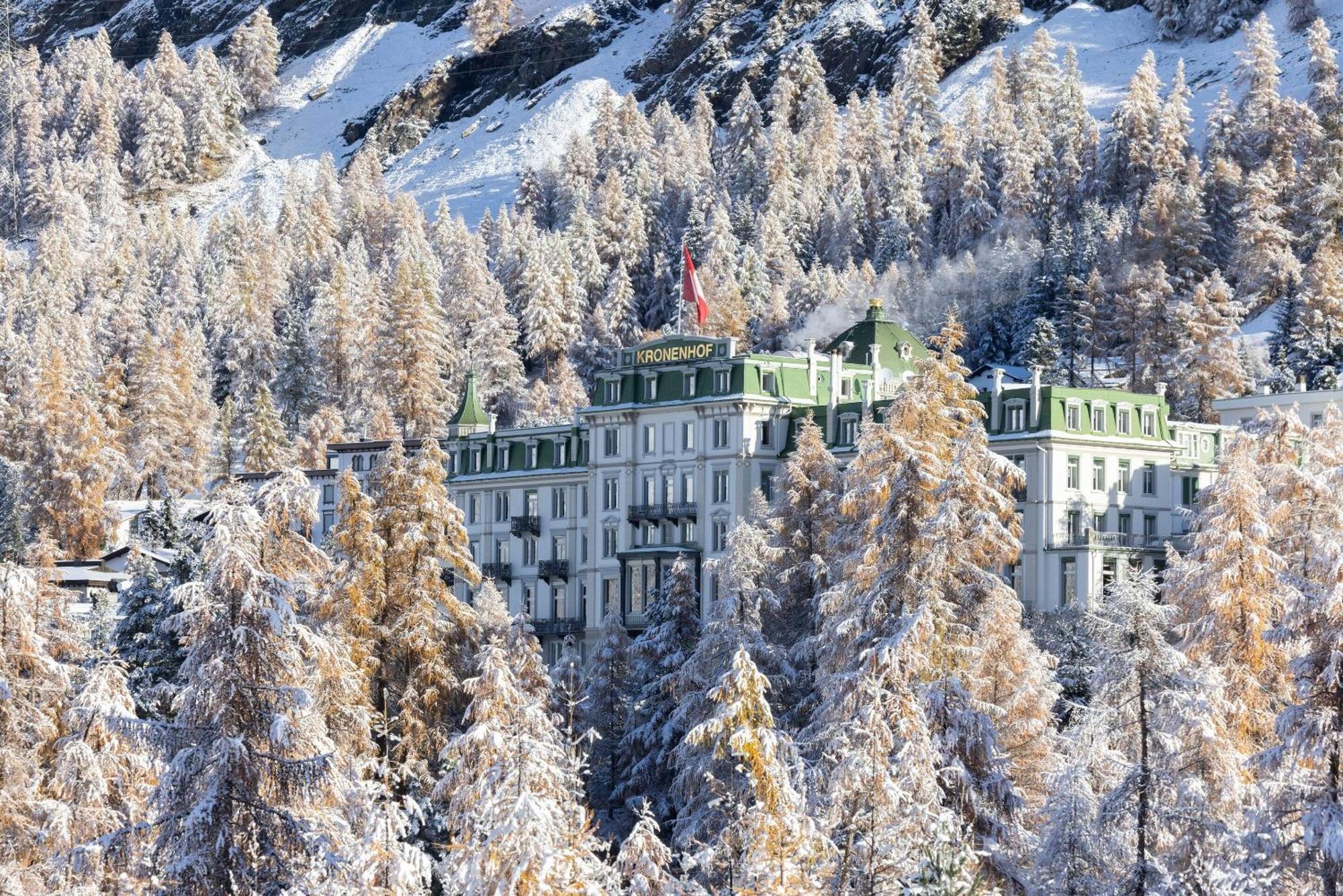 Grand Hotel Kronenhof Pontresina Esterno foto